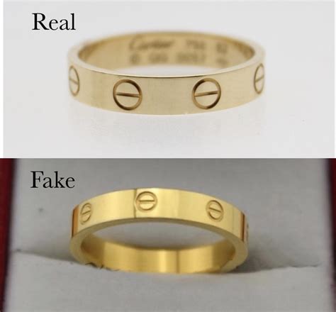 cartier gold ring replica|cartier love ring real.